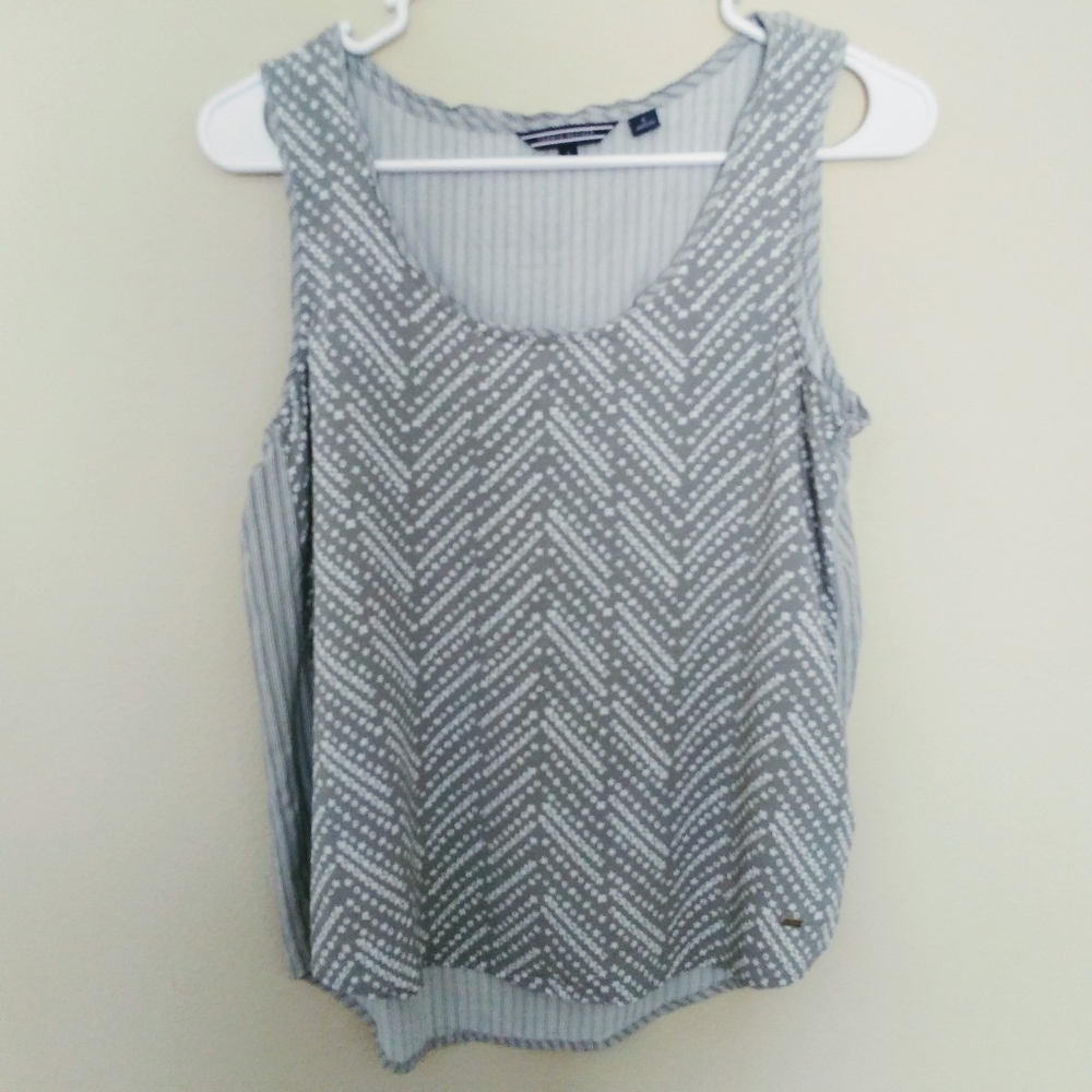 TOMMY HILFIGER Gray Blouse